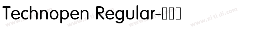 Technopen Regular字体转换 Technopen Regular字体转换